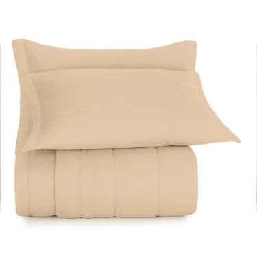 Imagem de Jogo de Colcha Solteiro Altenburg Algodão Lux 200 Fios 100% Algodão Bege