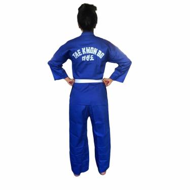 Imagem de Dobok Kimono Taekwondo Azul Leve Infantil Unissex - Ariran-Unissex
