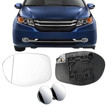 Imagem de Vidro de substituição do espelho lateral do motorista para Honda Odyssey 2014-2017, placa traseira aquecida para vidro retrovisor lateral esquerdo para Honda Odyssey 2014 2015 2016 2017
