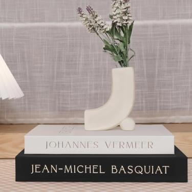 Imagem de SONGLAM Livros decorativos para decoração de casa, decoração moderna de casa de fazenda, conjunto de 2 livros falsos, caixa decorativa nórdica, livro de decoração minimalista para mesa, mesa central