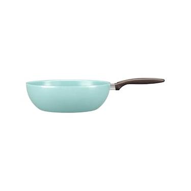 Imagem de Panela Wok Brinox Suprema Ceramic Life Antiaderente 4,1L 28cm Verde