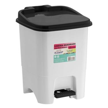 Imagem de Lixeira 15l C-pedal Branca Plasmont 624