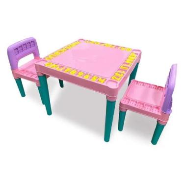 Imagem de Mesa Educativa Infantil Rosa Tritec, Rosa
