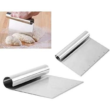 Imagem de Espatula Tubular Raspador Cortador Inox Para Confeiteiro Massas, Bolos, Legumes