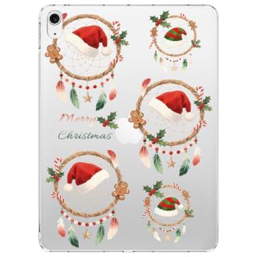 Imagem de VibrantFruitique Capa para iPad Air de 13 polegadas (M3) 2025/ (M2) 2024, capa transparente de Natal Dreamcatcher, capa traseira de acrílico rígido para mulheres