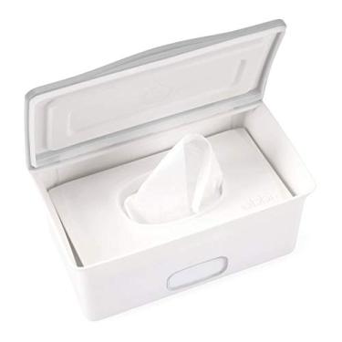 Imagem de Ubbi Dispensador de lenços para animais de estimação, lenços umedecidos para cães e gatos, dispensador de lenços com bloqueio de umidade, branco