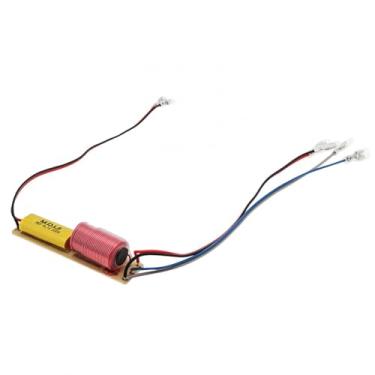 Imagem de DriSentri Crossover de 2 vias, divisor de frequência alta e baixa de 2 vias 80W 4-8 Ohm para alto-falantes de carro, crossover de alto-falante HiFi