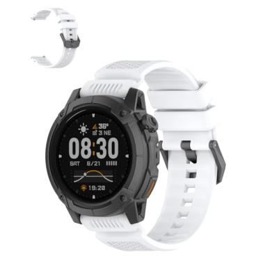 Imagem de Pulseira esportiva de silicone COROS NOMAD – Pulseira de armadura durável ao ar livre, substituição macia e respirável para fitness, caminhadas, corrida, uso diário (branca)