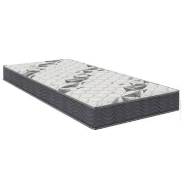 Imagem de Colchão Solteiro Espuma Airtech 100 D33 88x188x18cm Ortobom Grafite Com Branco