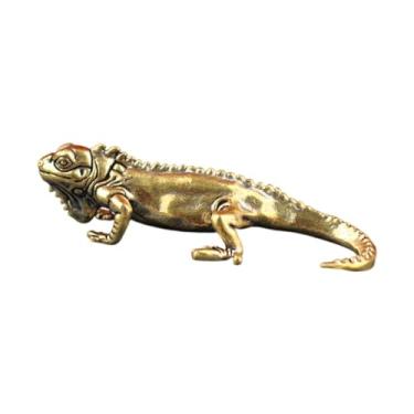 Imagem de KiBcsLic Estatueta de animal de estimação para cerimônia do chá Kung Fu, decoração para painel de carro, ornamento de mesa, miniatura de estátua de latão para, Style a