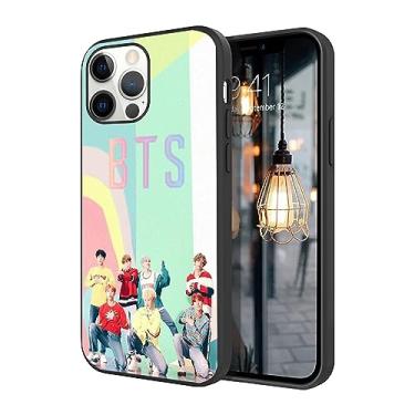 Imagem de WWDIYHOUSE Capa compatível com iPhone 15 Pro, capa à prova de choque de TPU macio com design exclusivo legal para homens/mulheres/meninas/meninos (Fashion-BTS-5)