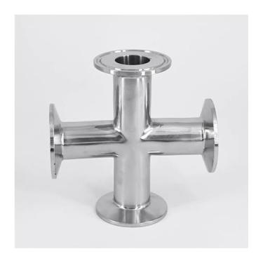 Imagem de Tubo de 3/10.2 cm 19 mm OD x 3.8 cm Tri Clamp Cross 4 Ways Splitter SUS 304 Stainless Fitting Homebrew Beer Wine