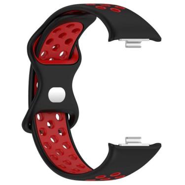Imagem de Pulseira De Silicone Bicolor Respirável Para Xiaomi Band 8 pro - Repos