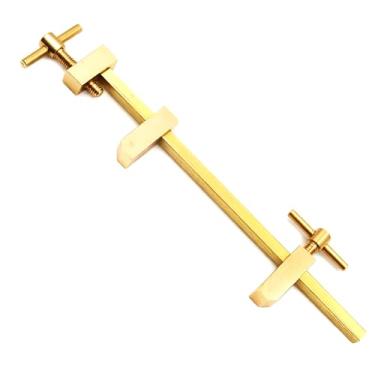Imagem de Chiloskit Grampos de barra em miniatura de latão maciço grampos para marcenaria com parafusos de aperto serrilhados (120 mm/4,7 polegadas)