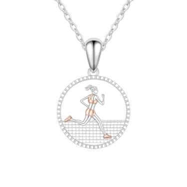 Imagem de Colar de coração esportivo, 9 opções de esportes diferentes: basquete, líder de torcida, ginástica, softbol, vôlei, bailarina, corredor, acessórios esportivos presente de aniversário - diamantes