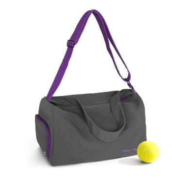 Imagem de Bolsa de ginástica pequena para mulheres, bolsa esportiva com compartimento para sapatos, bolsa de viagem à prova d'água, bolsa de transporte noturna, bolsa de fim de semana para treino, natação, ioga