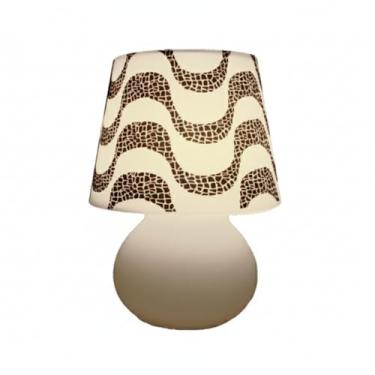 Imagem de Fun Light Luminária de Mesa Copacabana, Branco, Polietileno com Polipropileno, 20x15x15 cm, Bivolt 110/220V, Design Calçada Rio de Janeiro