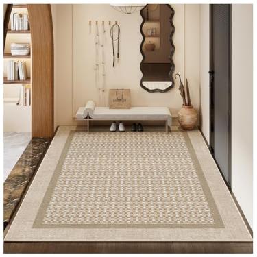 Imagem de SPXMQSS Tapetes laváveis à máquina, tapete antiderrapante para sala de estar, resistente à sujeira, tapetes de quarto, para sala de estar, sala de jantar, escritório, 200 x 250 cm