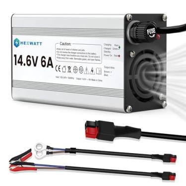 Imagem de LiFePO4 ladegerät 12V 6A 14,6V 6A bateria de lítio ladegerät 12V batterieladegerät 14,6V ladegerät lifepo4 6a Fish Finder e carregador de baterias de ciclo profundo LiFePo4