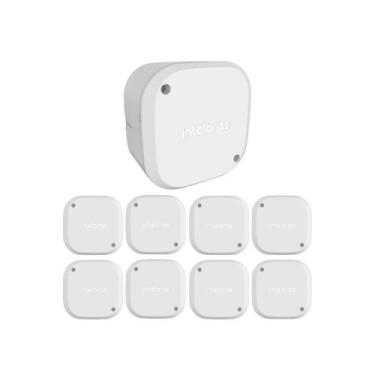 Imagem de Kit 9 Caixas de Passagem Plástica Câmeras Bullet/Dome Interno VBOX 110