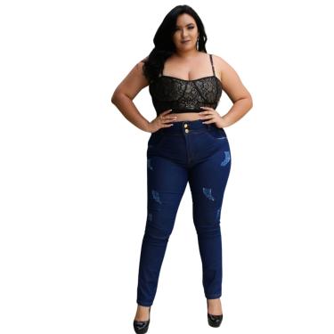 Imagem de CALCA JEANS DOLCE SEDUTTI  PLUS SIZE CINTURA ALTA 601.1