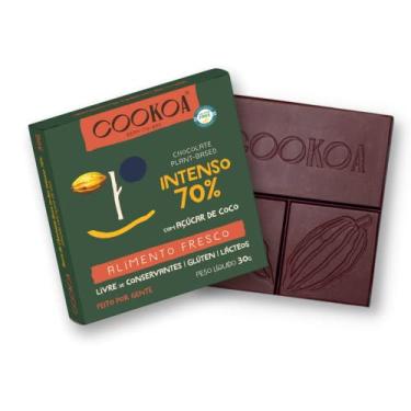 Imagem de Chocolate Intenso 70% Cacau Vegano Cookoa 30g