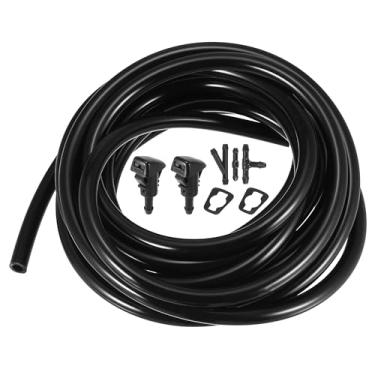 Imagem de Boxonly Kit de bocal de lavagem de para-brisa dianteiro para Chrysler Town & Country Dodge Grand Caravan Ram C/V com juntas e mangueira de arruela 3M – Pacote com 6 peças de reposição de jato de spray