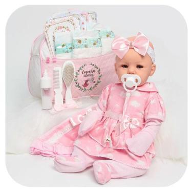 Imagem de Bebê Reborn Boneca Menina Realista Abigail Enxoval Completo - Cegonha 
