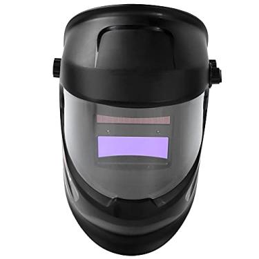 Imagem de Capacete de soldagem movido a energia solar DIN9 DIN13 Lente de tampa de soldador elétrico com escurecimento automático para máquina de solda Trabalho industrial profissional