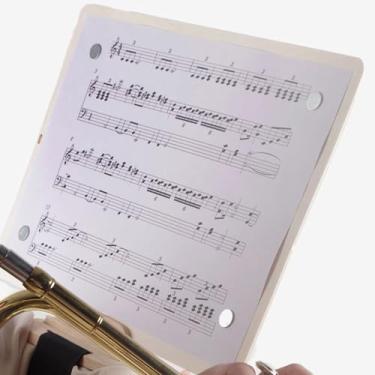 Imagem de Suporte para Partituras Portátil - Leve,Estante Para Violino,Banda Elástica Ajustável Para Guitarra, Para Livro, Para Maestro, Para Púlpito, Para Piano E Para Tocadores De Ukulele