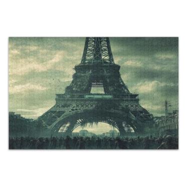 Imagem de Quebra-cabeças de fantasia apocalipse zumbi em Paris para adultos com letras nas costas quebra-cabeças 500 peças