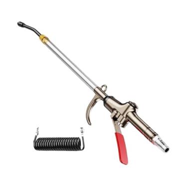 Imagem de Milageto Soprador de ar industrial com mangueira de 8 m, bocal ajustável, ferramenta fácil de usar para remoção de poeira, acessório para compressor para mesa