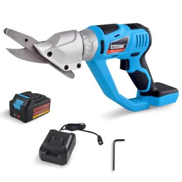 Imagem de Wild Edge Cortador de placa de cimento, cortador de placa Hardie alimentado por bateria de 20 volts para revestimento de fibra de cimento, placa de suporte de azulejo com cabeça giratória de 360 graus