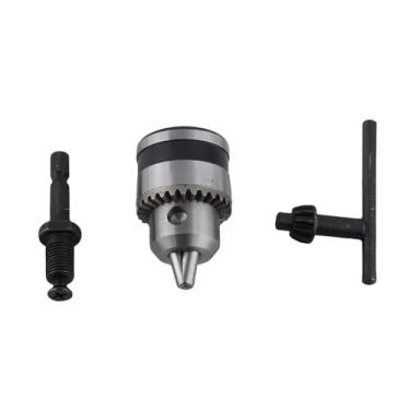 Imagem de Chave leve Broca Mandril 0,6 6,5 MM 3/8 24UNF + 1/4 Cabeça sextavada Haste de rosca 3/8 Chave de alta precisão Tipo Mandril de broca para marcenaria profissional Ferramentas de