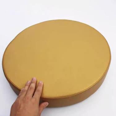 Imagem de Yadlan Almofada redonda para cadeira/assento ao ar livre, almofada de assento impermeável de 3/5/8 cm de espessura, almofadas antiderrapantes de espuma 45D com capa removível - para jardim, cozinha