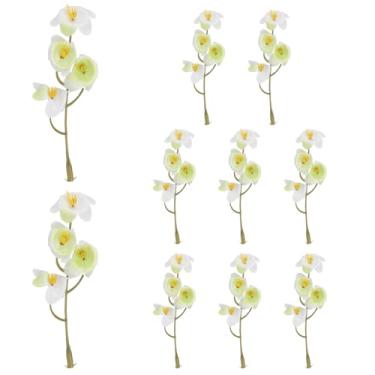 Imagem de PATIKIL Flores flutuantes de 8,9 cm para vela flutuante, peça central, 12 peças, enchimento de vaso de orquídea, mini enchimento de flores de orquídea para mesa de casamento, festa, decoração de casa