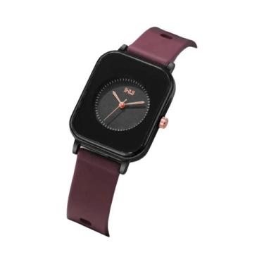 Imagem de Relógio Casual Feminino De Quartzo Com Pulseira De Silicone, Relógio E