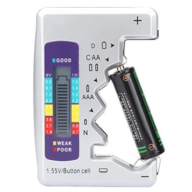 Imagem de Testador de bateria, verificador de bateria digital, verificador universal de bateria com visor LCD, capacidade de bateria, detector, verificador de 90 x 60 mm