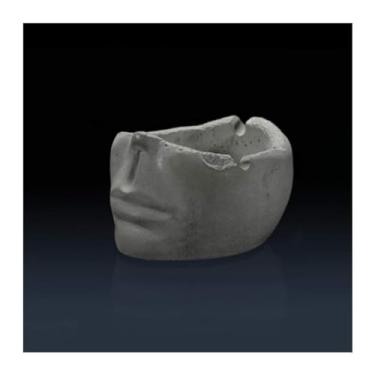 Imagem de Cinzeiro de charuto elegante cinzeiro de cimento criativo para bandeja de escritório em casa interna e externa (cinza claro)