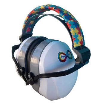 Imagem de Abafador De Ruido 26 Db Branco Para Autistas