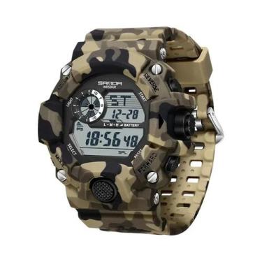 Imagem de Relógio Esportivo Digital Militar Masculino À Prova D'Água SANDA 2183 