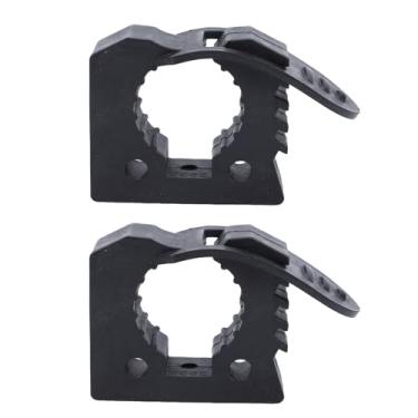 Imagem de Jiawu Rack de Teto pá Titular Durável Liga Alumínio Braçadeira Montagem para Aventuras Fora da Estrada Ferramenta Organizador para Atv Utv Rv van Caminhão Barco Trem (Preto 2 unidades)