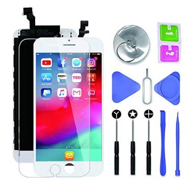 Imagem de SNIDII Compatível com tela LCD de substituição para iPhone 7 Plus, branco de 4,7 polegadas, conjunto completo, tela sensível ao toque 3D, digitalizador, moldura de substituição com kit de ferramentas