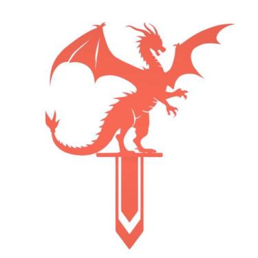 Imagem de Marcador Pagina Livro Caderno DRAGON DINO BOOKMARK Criativo Leitura Di