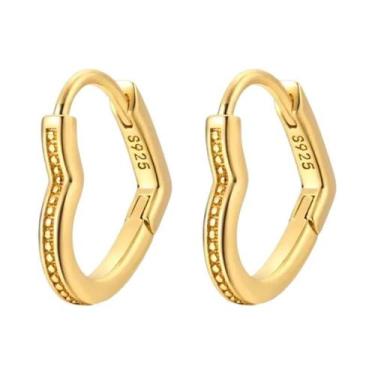 Imagem de Brincos De Argola Minimalistas Em Prata Esterlina 925 Com Fecho De Zir