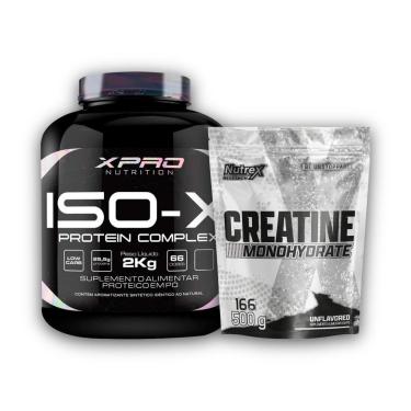 Imagem de Kit Whey Iso X 2Kg - XPro + Creatina Monohydrate Pura 500g - Nutrex Research-Unissex
