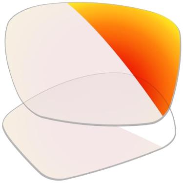 Imagem de Firtox Lentes de reposição UV400 para óculos de sol inteligentes Ray-Ban Meta Wayfarer (Geração 2) RW4012 50 mm - Laranja Vermelho Fotocromático