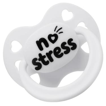 Imagem de Somniumnight Chupeta adulta para autismo sensorial: mamilo grande de silicone sinuoso para ansiedade - produtos de alívio de estresse Paci branco para dormir com estojo - presente engraçado para