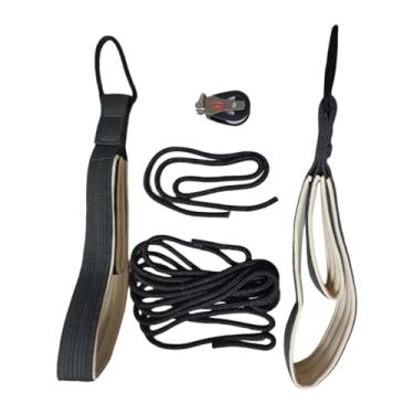 Imagem de UGPLM Cordas de tração para Reformer de Pilates, alças de Pilates, polia de nylon de reposição com alças duplas para uso em academias e estúdios de ioga.