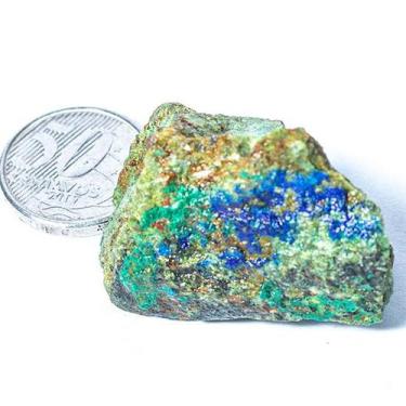 Imagem de Azurita Bruta Pedra Natural na Matriz Malaquita 25 a 50mm - Cristaisde